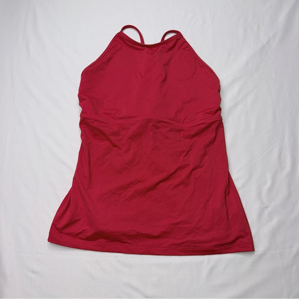 Athleta Saffron Red Tankini Top for swim or sport